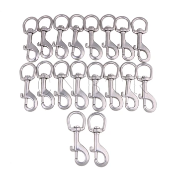CNBTR 105mm Silver 304 Stainless Steel Swivel-Eye Bolt Snap Hook Round Eye Swivel for Keychain Strap Pack of 20
CNBTR 105mm Silver 304 Stainless Steel Swivel-Eye Bolt Snap Hook Round Eye Swivel for Keychain Strap Pack of 20