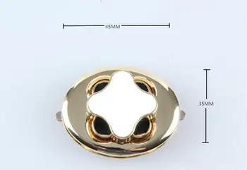 DIY fashion Gold 45x35mm flower shape bag lock purse lock, handbag lock, Bag parts, Bag hardware accessory
DIY fashion Gold 45x35mm flower shape bag lock purse lock, handbag lock, Bag parts, Bag hardware accessory