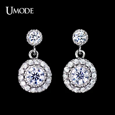 UMODE New Rhodium Color Stud Earrings with Top Quality Cubic Zirconia Women Earrings Free Drop Shipping UE0097
UMODE New Rhodium Color Stud Earrings with Top Quality Cubic Zirconia Women Earrings Free Drop Shipping UE0097