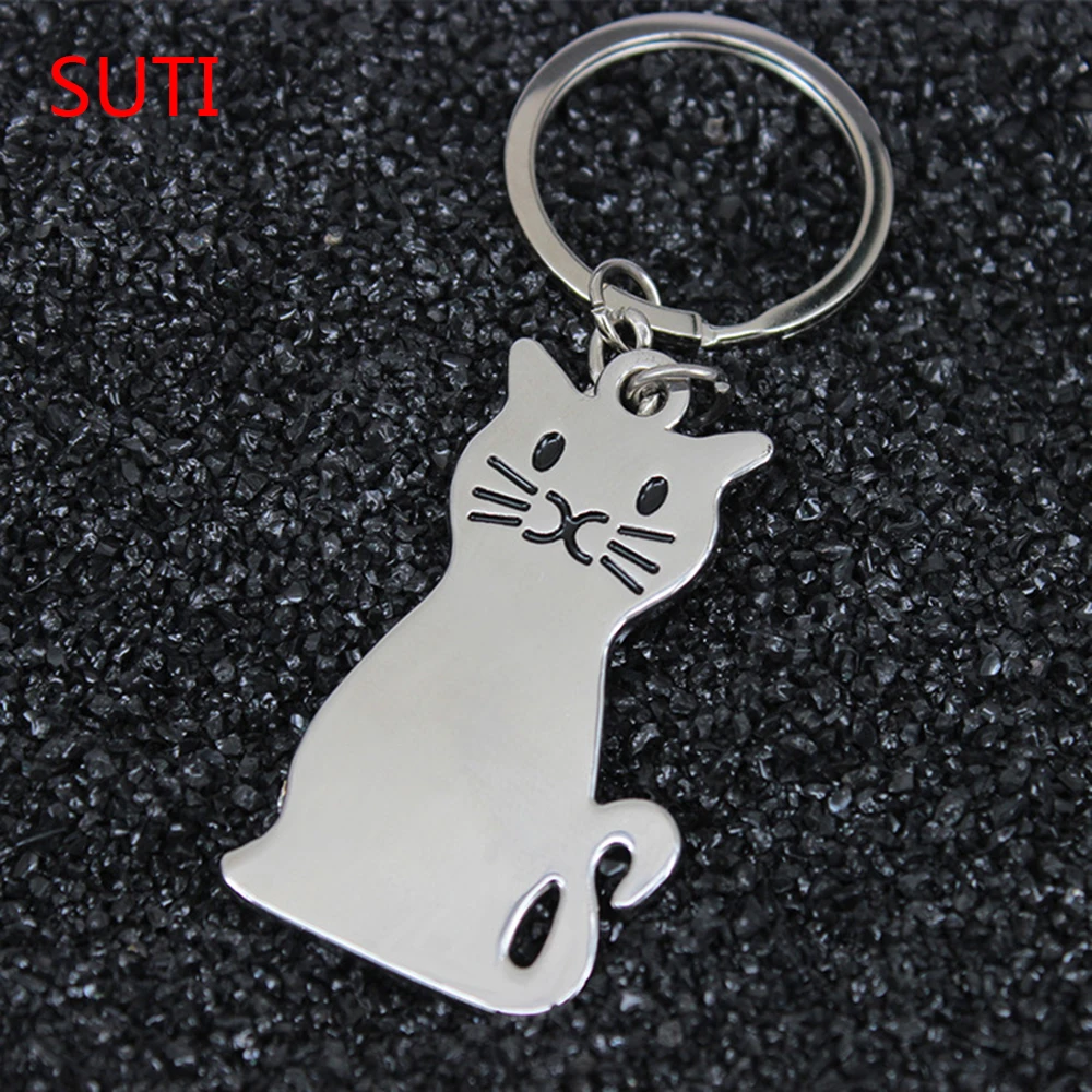 SUTI 10PCS Metal cat keychains key rings fashion animal key chains personalized car key holder pendant women bag charms key rin
SUTI 10PCS Metal cat keychains key rings fashion animal key chains personalized car key holder pendant women bag charms key rin
