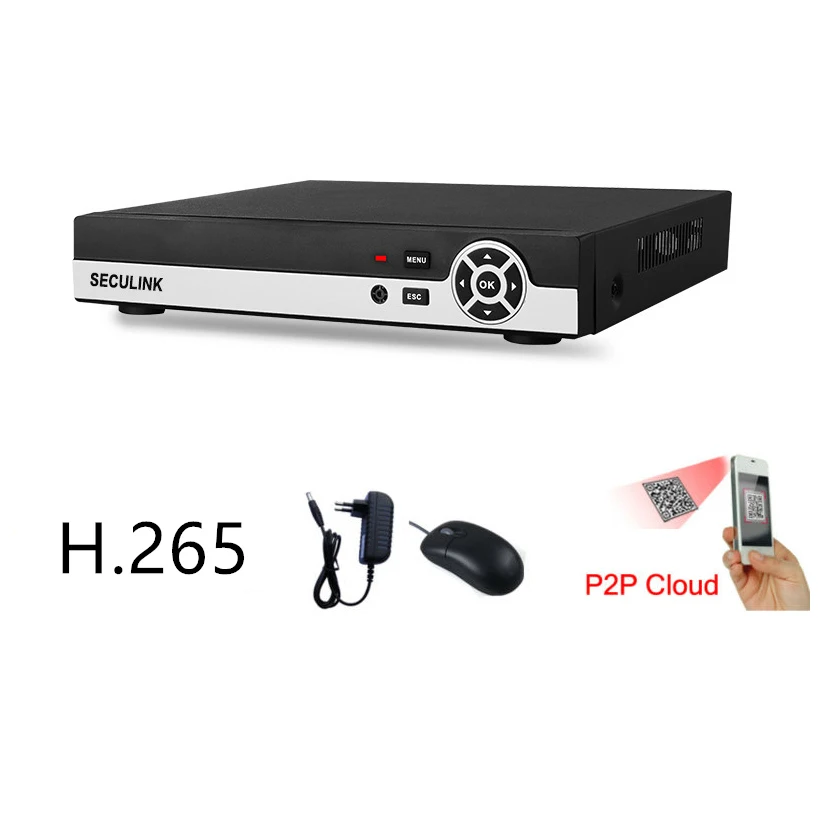 Seculink 4CH 8CH 16CH 5MP 5-в-1 AHD цифровой видеорегистратор супер HD DVR ONVIF совместимый H265