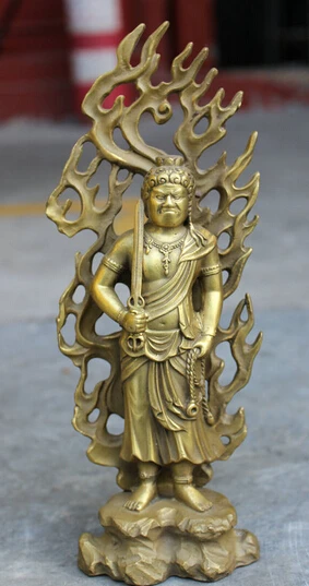 wholesale factory 8" Chinese Pure Brass Buddhist Japanese Fudo-Myo-O Achalanatha Buddha Statue
wholesale factory 8" Chinese Pure Brass Buddhist Japanese Fudo-Myo-O Achalanatha Buddha Statue