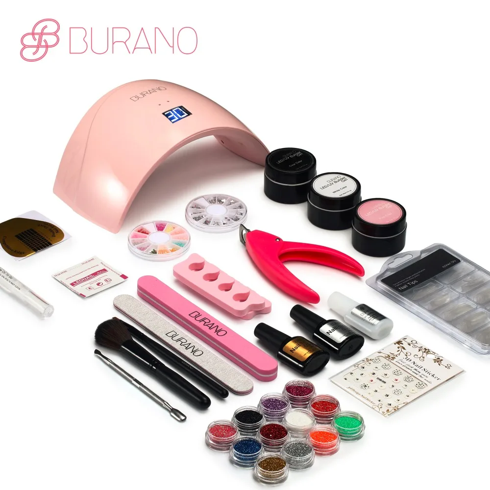BURANO 24W LED Dryer Lamp Timer Block Sanding French Nail Art Tips Gel Tools DIY Kit manicure set 003
BURANO 24W LED Dryer Lamp Timer Block Sanding French Nail Art Tips Gel Tools DIY Kit manicure set 003