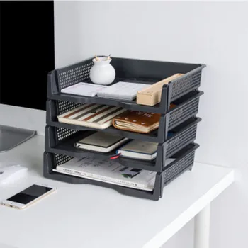 Creative Plastic File Storage Rack Multi-Function Home Desktop Living Room Office A4 Paper Superimposed File File Storage Boxes
Creative Plastic File Storage Rack Multi-Function Home Desktop Living Room Office A4 Paper Superimposed File File Storage Boxes