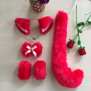 Sexy Women Lady Cat&fox Plush Headband Neckwear Wristband Tail Maid Cosplay Set Props Party Dress Decor Christmas Halloween
Sexy Women Lady Cat&fox Plush Headband Neckwear Wristband Tail Maid Cosplay Set Props Party Dress Decor Christmas Halloween