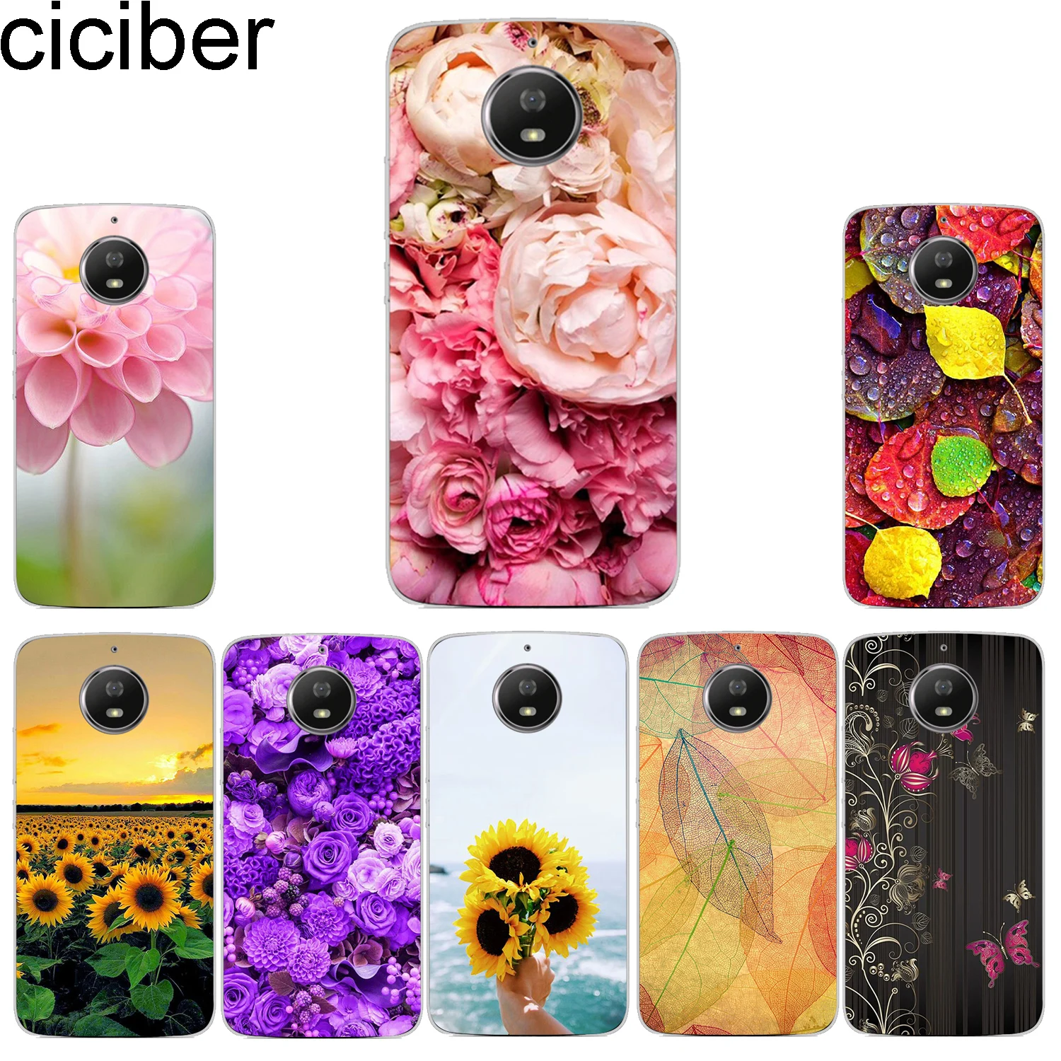 ciciber Phone Case for Motorola Moto G6 G5 G4 G5S M Soft TPU for Moto E5 E4 Z2 Z3 C Play Plus Go X4 One Power Back Cover Flower
ciciber Phone Case for Motorola Moto G6 G5 G4 G5S M Soft TPU for Moto E5 E4 Z2 Z3 C Play Plus Go X4 One Power Back Cover Flower