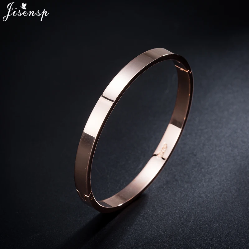 Jisensp Simple Rose Gold Fashion Punk Luxury Cuff Bracelets Bangles for Women Men Couple Cool Jewelry Wide pulseira masculina
Jisensp Simple Rose Gold Fashion Punk Luxury Cuff Bracelets Bangles for Women Men Couple Cool Jewelry Wide pulseira masculina