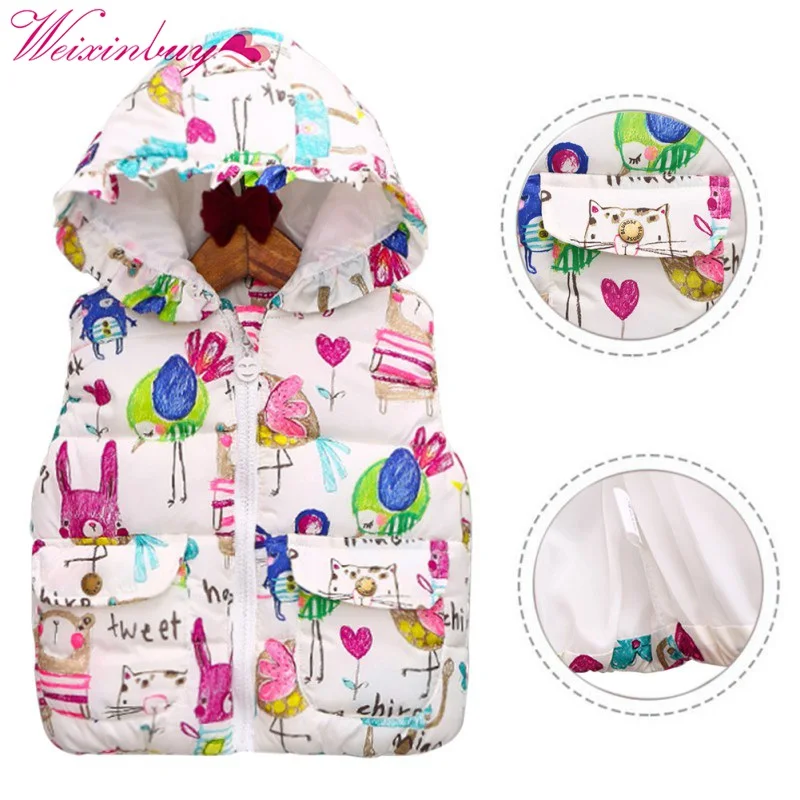 WEIXINBUY Autumn&Winter Sweet Floral Children's Girls Jackets Cotton Warm Kids Vest For Girl Waistcoat Children Outerwear
WEIXINBUY Autumn&Winter Sweet Floral Children's Girls Jackets Cotton Warm Kids Vest For Girl Waistcoat Children Outerwear