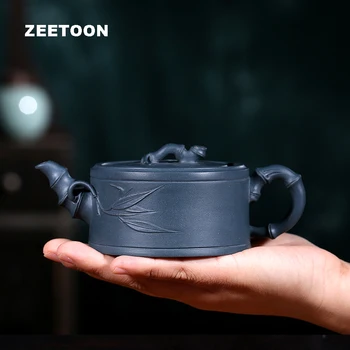 220cc Authentic Yixing Teapot Master Bamboo Handmade Pot Chinese Health Purple Clay Green Mud Vintage Tea Set Tea Pot Tea Maker
220cc Authentic Yixing Teapot Master Bamboo Handmade Pot Chinese Health Purple Clay Green Mud Vintage Tea Set Tea Pot Tea Maker