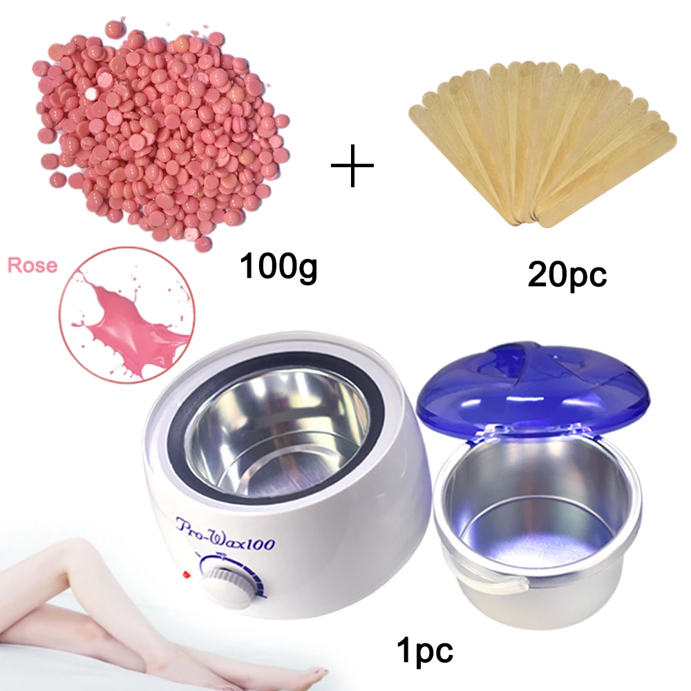 Depilation Face Beauty rose Hair Removal Bean Wiping Sticks Hot Wax Warmer Heater Pot Depilatory Set Machine Temperature Control
Depilation Face Beauty rose Hair Removal Bean Wiping Sticks Hot Wax Warmer Heater Pot Depilatory Set Machine Temperature Control