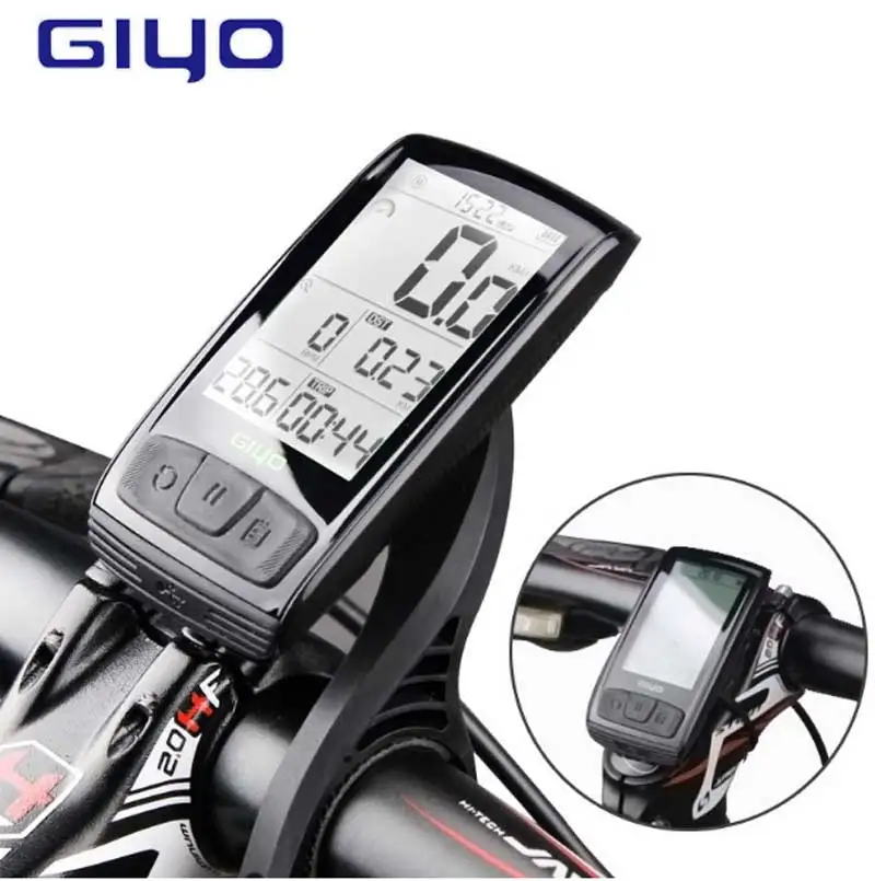 

GIYO Bicycle Stopwatch Bluetooth Wireless Code Table Speeds Detector Backlight Waterproof Rechargeable High Quality