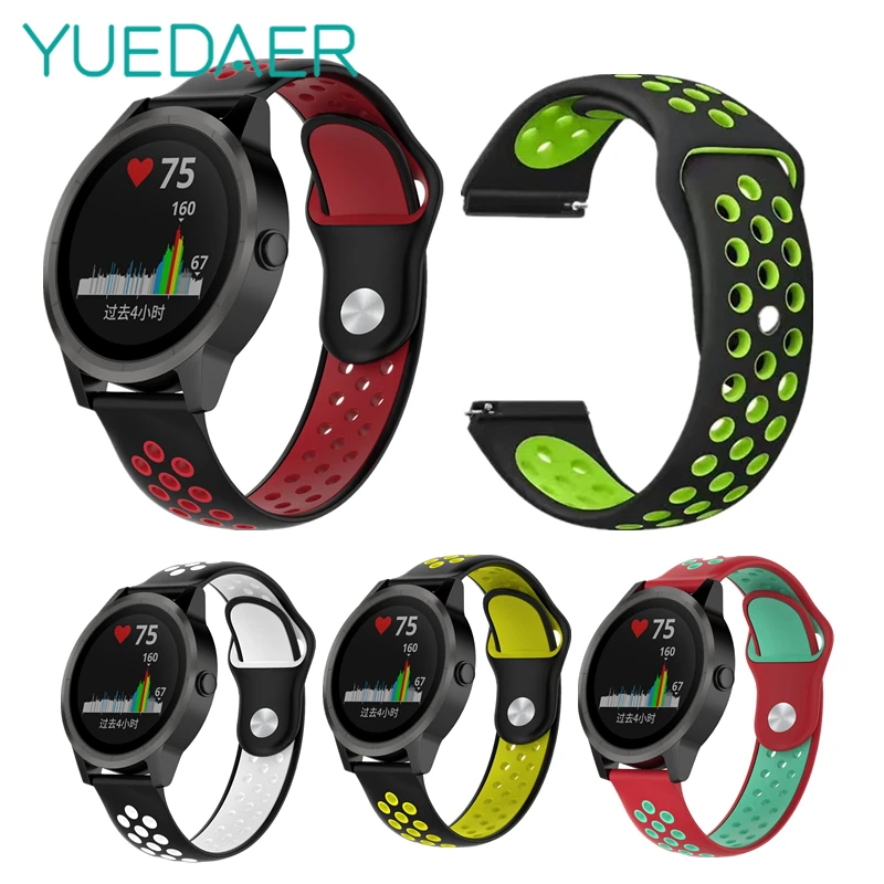 YUEDAER Soft Silicon Strap Two Color Replacement Watch Band For Garmin Vivoactive3 / Vivomove HR /Vivoactive 3 Music Straps 20MM
YUEDAER Soft Silicon Strap Two Color Replacement Watch Band For Garmin Vivoactive3 / Vivomove HR /Vivoactive 3 Music Straps 20MM