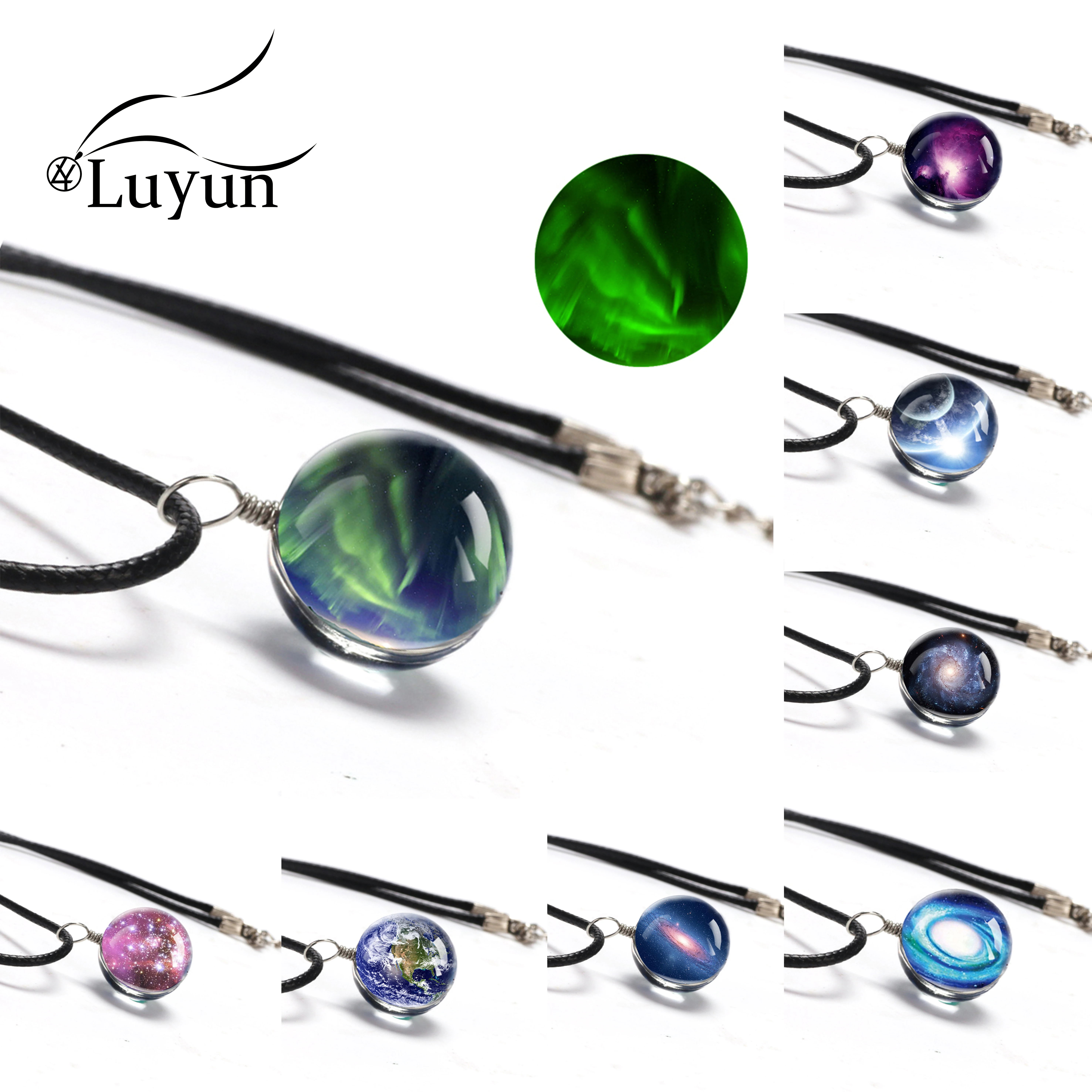 Luyun Crystal Glass Starry sky Necklace Double Sided Pendant Necklace Handmade Statement Necklace Free Shopping
Luyun Crystal Glass Starry sky Necklace Double Sided Pendant Necklace Handmade Statement Necklace Free Shopping