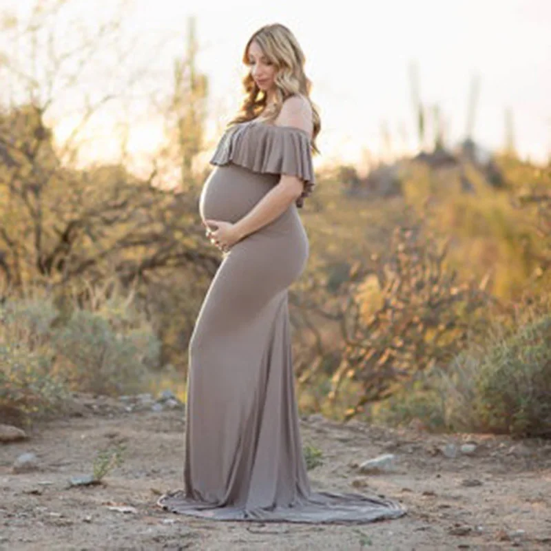 Long Maternity Dress For Photo Shooting Shoulderless Dress Maternity Photography Props Short Sleeve Stretch Pregnant Dress
Long Maternity Dress For Photo Shooting Shoulderless Dress Maternity Photography Props Short Sleeve Stretch Pregnant Dress