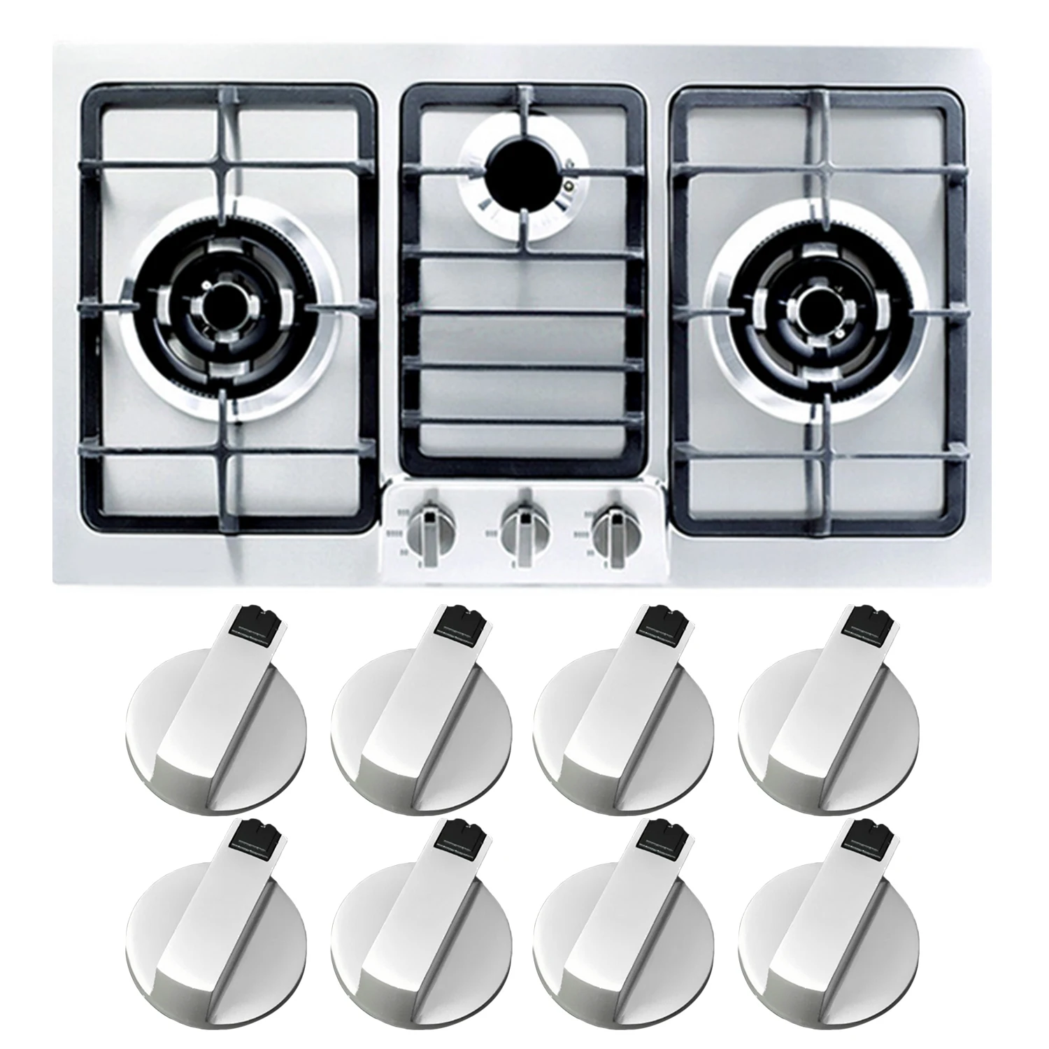Behogar 4Pcs Universal Metal Rotary Switch Control Knobs Replacement Accessories for Kitchen Cooker Gas Stove Oven Cooktop
Behogar 4Pcs Universal Metal Rotary Switch Control Knobs Replacement Accessories for Kitchen Cooker Gas Stove Oven Cooktop