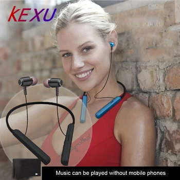 KEXU Neckband Bluetooth Earphone TF card slot MP3 Sport Bass Wireless Headset with Mic Water Resistant Earbuds for phone
KEXU Neckband Bluetooth Earphone TF card slot MP3 Sport Bass Wireless Headset with Mic Water Resistant Earbuds for phone