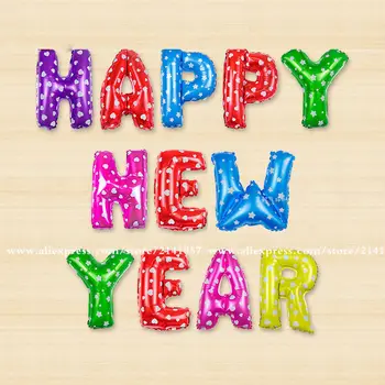 16inch Happy New Year foil balloons with gold silver pink blue for party decor classical toy 1 Set Party Decoration Silver/Gold
16inch Happy New Year foil balloons with gold silver pink blue for party decor classical toy 1 Set Party Decoration Silver/Gold