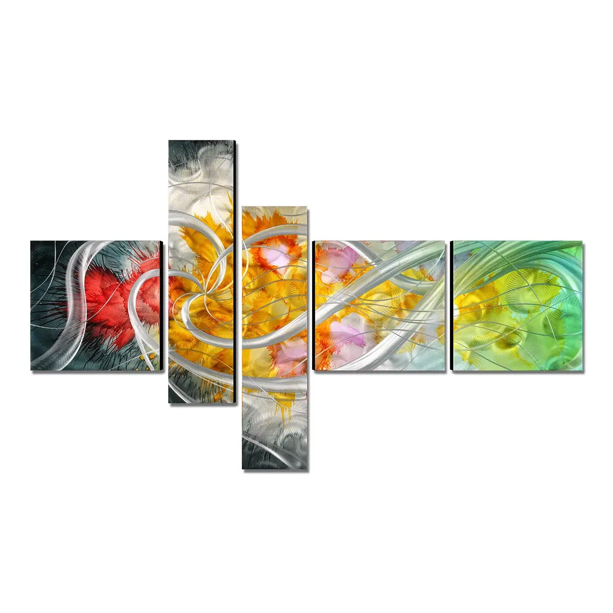 Tooarts The Flower of the Life Modern Painting Hand-Painted Wall Art Home Decoration 5 Panels Multicolor
Tooarts The Flower of the Life Modern Painting Hand-Painted Wall Art Home Decoration 5 Panels Multicolor