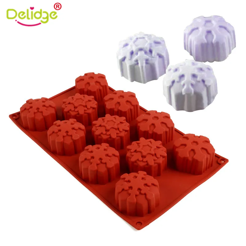 Delidge 1pc 11 Holes Christmas Snowflake Silicone Cake Mold 3D Cupcake Jelly Pudding Cookie Muffin Soap Maker DIY Baking Tools
Delidge 1pc 11 Holes Christmas Snowflake Silicone Cake Mold 3D Cupcake Jelly Pudding Cookie Muffin Soap Maker DIY Baking Tools