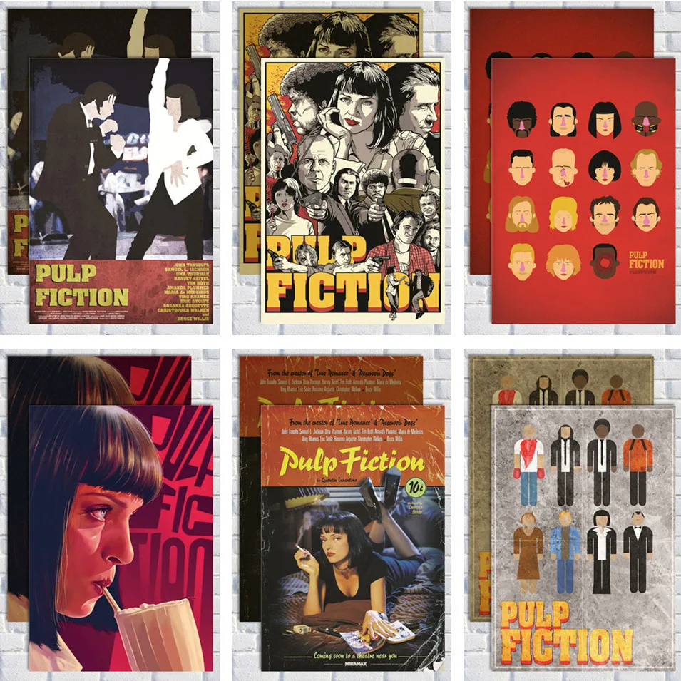 PULP FICTION /kraft paper/Wall stickers/cafe bar poster/Retro Poster/decorative painting
PULP FICTION /kraft paper/Wall stickers/cafe bar poster/Retro Poster/decorative painting