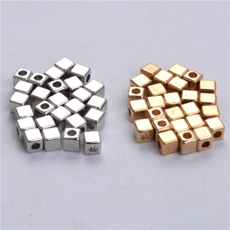 200pcs/lot Square CCB Beads Hole 3/4/5mm Spacer Loose Beads Silver/Gold Color Fit DIY Necklace Jewelry Findings
200pcs/lot Square CCB Beads Hole 3/4/5mm Spacer Loose Beads Silver/Gold Color Fit DIY Necklace Jewelry Findings