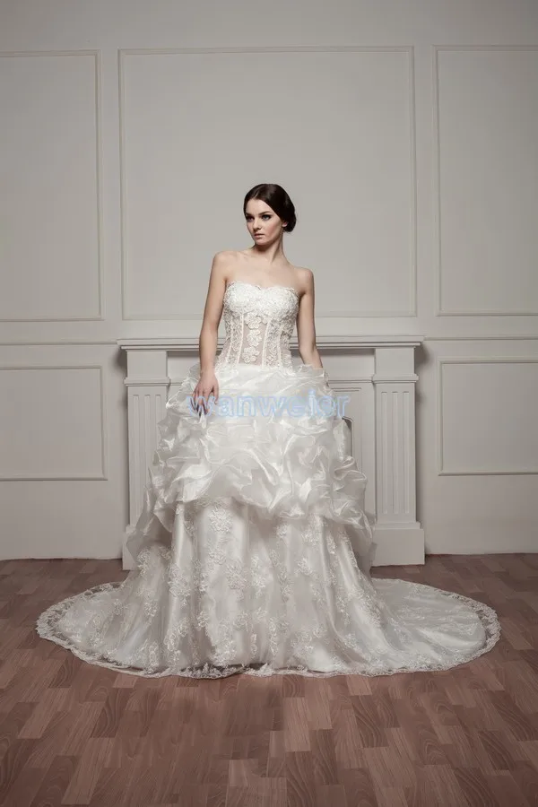 free shipping 2016 design train actual image bridal gown good quality custom size/color lace ball gown sexy white wedding dress
free shipping 2016 design train actual image bridal gown good quality custom size/color lace ball gown sexy white wedding dress