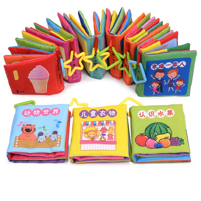 Baby Toy Soft Cloth Books Baby Intelligence Development Infant Educational Rattle Toy Baby Toys Hanging Stroller/Bed Baby Book
Baby Toy Soft Cloth Books Baby Intelligence Development Infant Educational Rattle Toy Baby Toys Hanging Stroller/Bed Baby Book