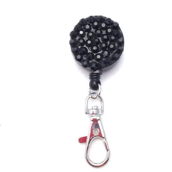 1pcs Black Color Bling Crystal Retractable ID Card Badge Holder Reel Pull Key Holder Recoil Reel For School Office Company
1pcs Black Color Bling Crystal Retractable ID Card Badge Holder Reel Pull Key Holder Recoil Reel For School Office Company
