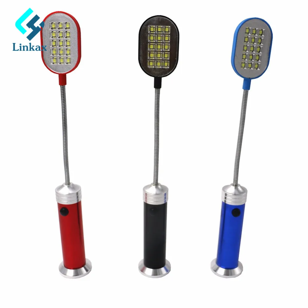 New LED Flashlight Flexible 1 Mode Aluminum Desk Light Lamp 15 LED Flashlight With Magnet For Night Reading Emergency Light
New LED Flashlight Flexible 1 Mode Aluminum Desk Light Lamp 15 LED Flashlight With Magnet For Night Reading Emergency Light