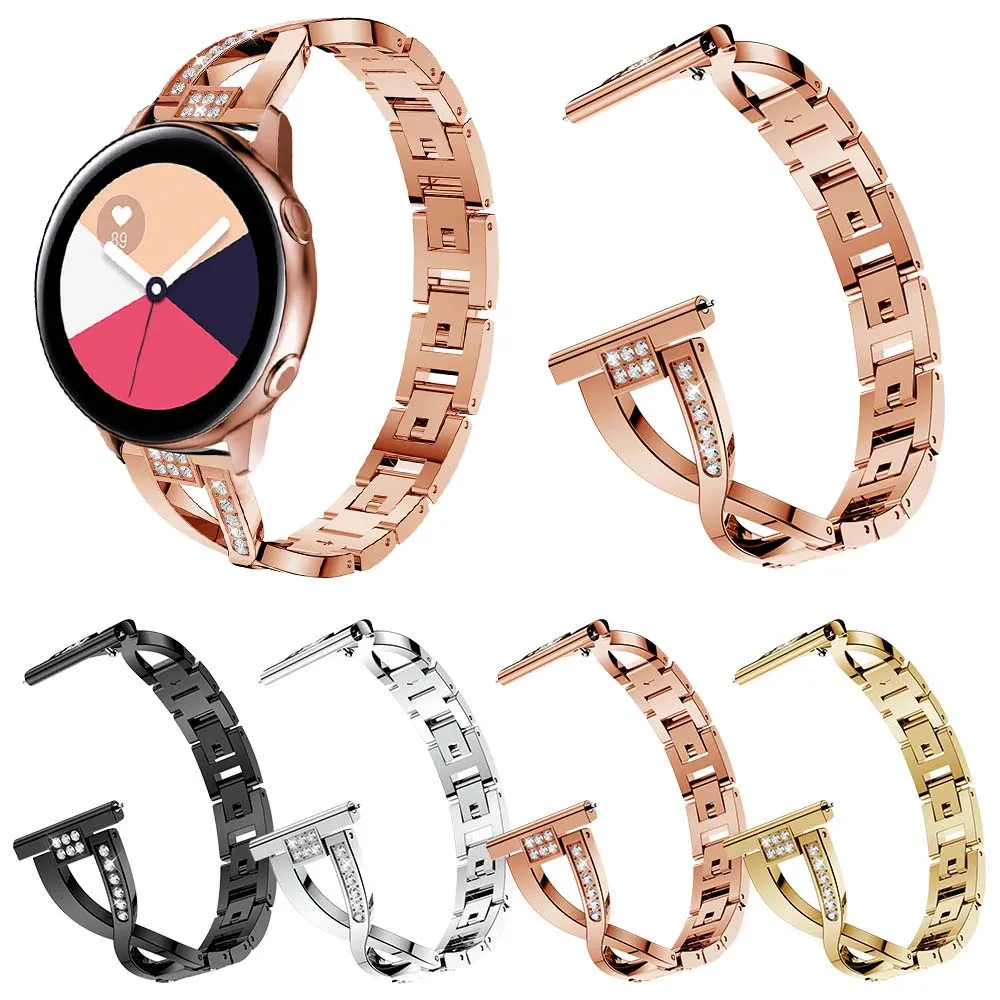 Fashion X Type Style Diamond Bracelet for Samsung Galaxy Watch Active Band Metal Link Women Strap for Galaxy Watch 42/46mm
Fashion X Type Style Diamond Bracelet for Samsung Galaxy Watch Active Band Metal Link Women Strap for Galaxy Watch 42/46mm