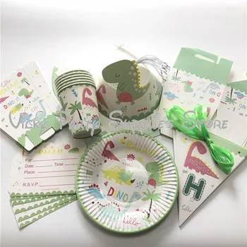 49pcs/lot Cartoon Dinosaur Theme Disposable Party Tableware Set Cup Candy Box Plate Banner Baby Shower Party Supplies
49pcs/lot Cartoon Dinosaur Theme Disposable Party Tableware Set Cup Candy Box Plate Banner Baby Shower Party Supplies