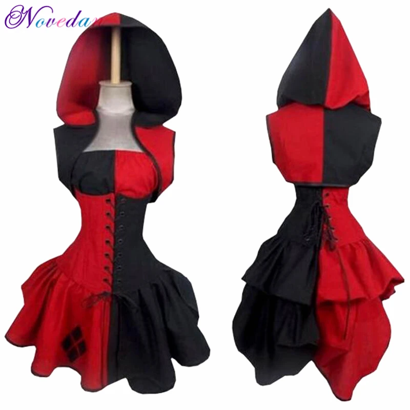 Sexy Halloween Costume For Women Plus Size Suicide Squad Harley Quinn Cosplay Costume Retro Renaissance Medieval Dresses
Sexy Halloween Costume For Women Plus Size Suicide Squad Harley Quinn Cosplay Costume Retro Renaissance Medieval Dresses