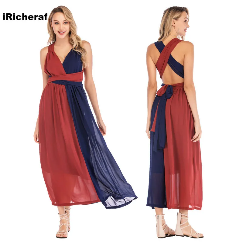 iRicheraf Fashion Patchwork Plus Size 2XL 3XL Bandage Dress A-Line Chiffon Women Dress Long Beach Dresses Vestidos High Quality
iRicheraf Fashion Patchwork Plus Size 2XL 3XL Bandage Dress A-Line Chiffon Women Dress Long Beach Dresses Vestidos High Quality