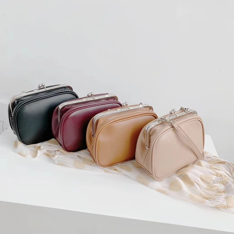 2019 новая женская сумка мини-сумка на застежках мягкая через плечо из