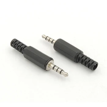 100 PCS DIY 3.5mm 4 pole Stereo TRRS solder Audio Video Male Plug Jack connector Replacement Black
100 PCS DIY 3.5mm 4 pole Stereo TRRS solder Audio Video Male Plug Jack connector Replacement Black