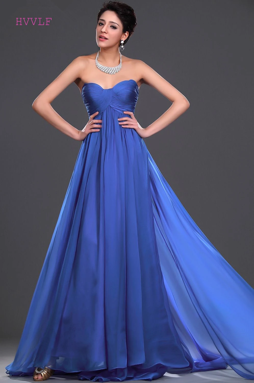 Royal Blue Evening Dresses 2019 A-line Sweetheart Chiffon Backless Plus Size Long Evening Gown Prom Dresses Robe De Soiree
Royal Blue Evening Dresses 2019 A-line Sweetheart Chiffon Backless Plus Size Long Evening Gown Prom Dresses Robe De Soiree