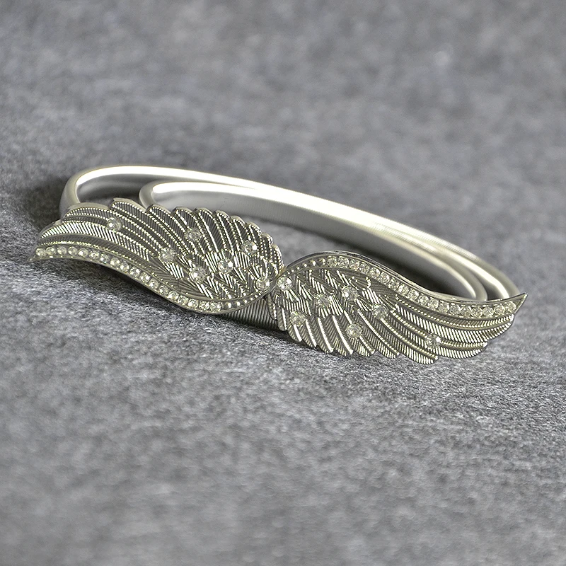 Angle Wings Wedding Elastic Belts Gold Silver Girl Stretch Skinny Front Stretch Waistband Elastic Waist Belt Leaves Chain
Angle Wings Wedding Elastic Belts Gold Silver Girl Stretch Skinny Front Stretch Waistband Elastic Waist Belt Leaves Chain