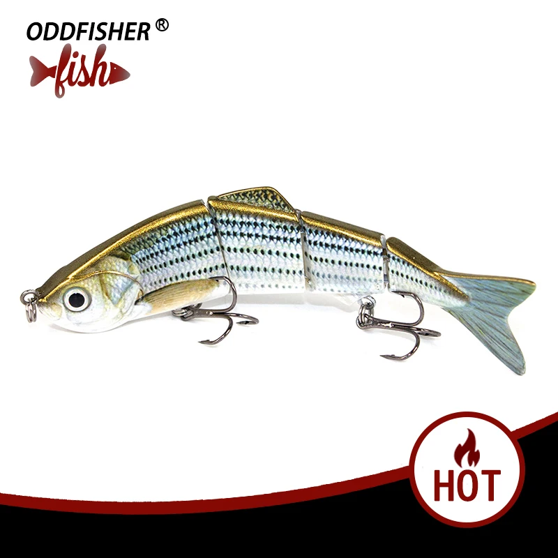 1PCS Fishing Wobblers Hard Bait 4 Segments 3D Eyes Fishing Lures 12cm 17g Swimbait Crankbait Isca For Bass with Artificial Hooks
1PCS Fishing Wobblers Hard Bait 4 Segments 3D Eyes Fishing Lures 12cm 17g Swimbait Crankbait Isca For Bass with Artificial Hooks