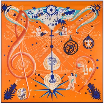Note angle staff 130*130cm twill silk scarf women square scarves tassel lady spring fashion female scarf party accessories
Note angle staff 130*130cm twill silk scarf women square scarves tassel lady spring fashion female scarf party accessories