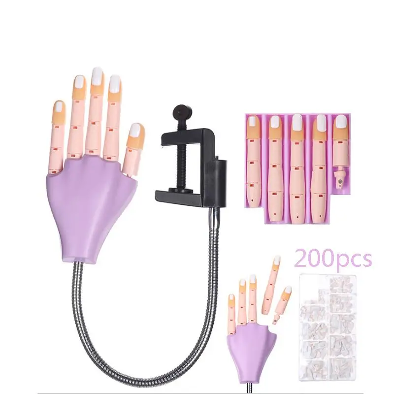 1 Practice Hand+200pcs Nail Tips Nail Art Tools Adjustable Nail Art Model Hand Nail Art Equipment DIY Manicure Tool For Training
1 Practice Hand+200pcs Nail Tips Nail Art Tools Adjustable Nail Art Model Hand Nail Art Equipment DIY Manicure Tool For Training