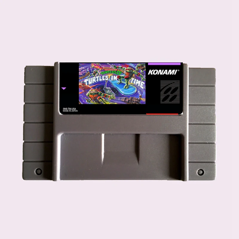 High Quality 16 Bit Turtles IV Turtles In Time NTSC Big Gray Game Card For USA Version Game Player
High Quality 16 Bit Turtles IV Turtles In Time NTSC Big Gray Game Card For USA Version Game Player