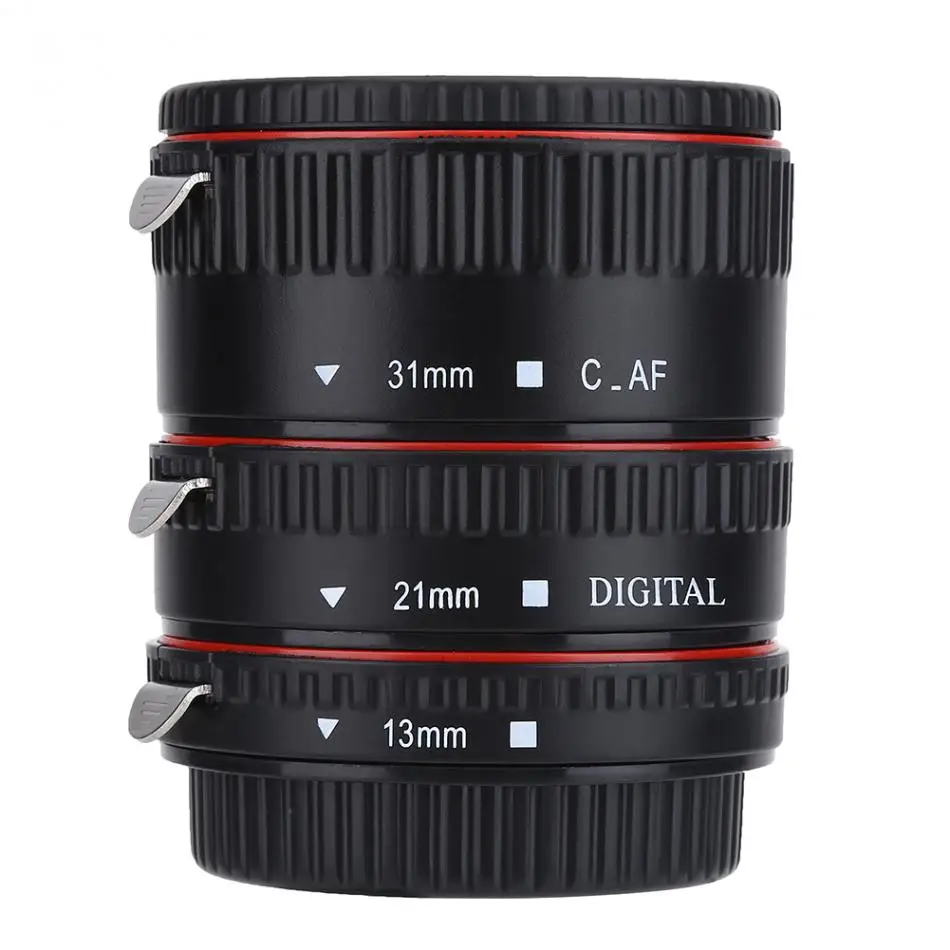 Metal Auto Focusing Macro Extension Lens Adapter Tube Rings Set 13/21/31mm Camera Lens for Canon for EOS EF Mount
Metal Auto Focusing Macro Extension Lens Adapter Tube Rings Set 13/21/31mm Camera Lens for Canon for EOS EF Mount