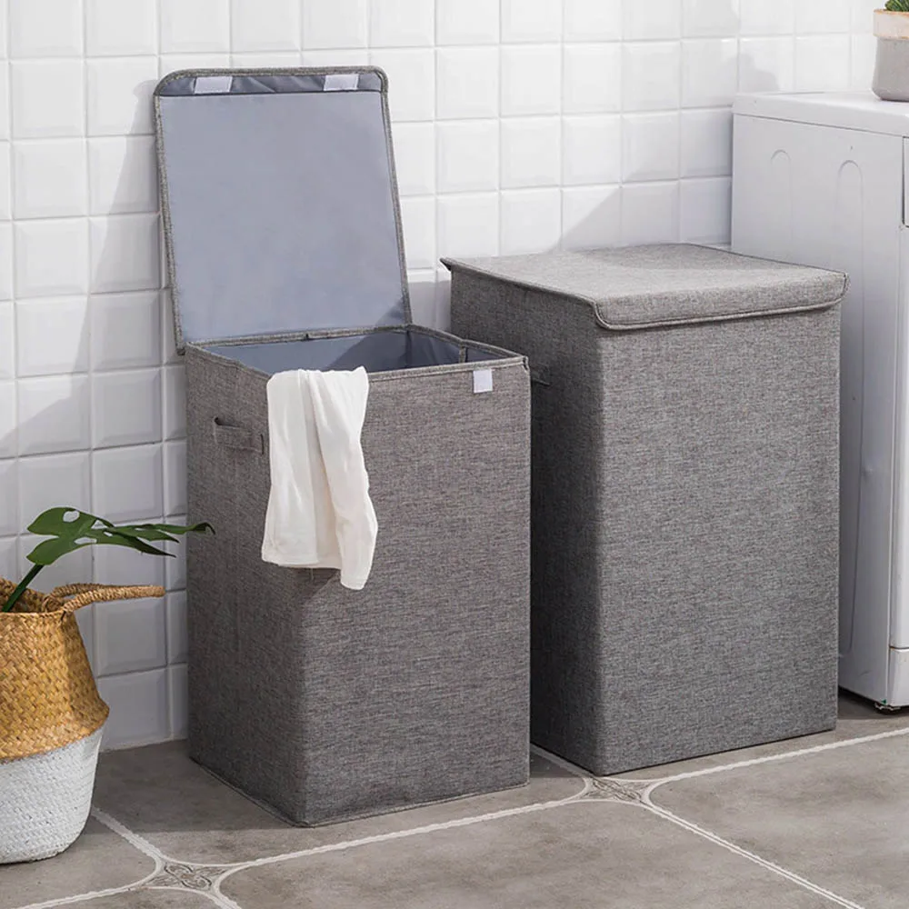 Cotton Laundry Basket With Cover Bathroom Laundry Basket Large Kitchen Storage Basket Home Collapsible Waterproof Laundry Hamper
Cotton Laundry Basket With Cover Bathroom Laundry Basket Large Kitchen Storage Basket Home Collapsible Waterproof Laundry Hamper