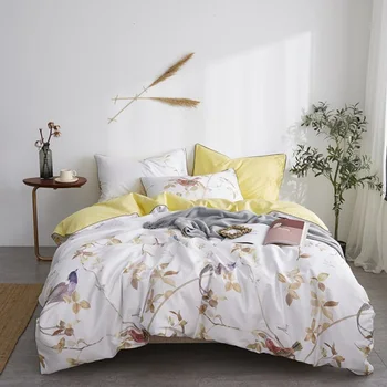 Silky Egyptian cotton Duvet Cover Set Shabby FLoral Birds print Bedding Set Zipper Queen King size Bed sheet Pillow shams
Silky Egyptian cotton Duvet Cover Set Shabby FLoral Birds print Bedding Set Zipper Queen King size Bed sheet Pillow shams