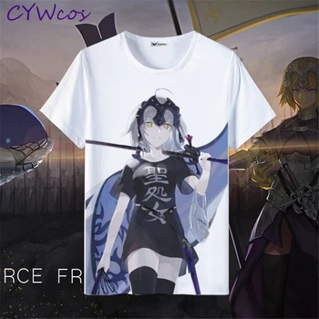 FGO Fate/Grand Order Black Avenger Joan of Arc Cospplay Costume Short Sleeve Summer T-Shirt Daily Suits Anime Print Lovely Shirt
FGO Fate/Grand Order Black Avenger Joan of Arc Cospplay Costume Short Sleeve Summer T-Shirt Daily Suits Anime Print Lovely Shirt