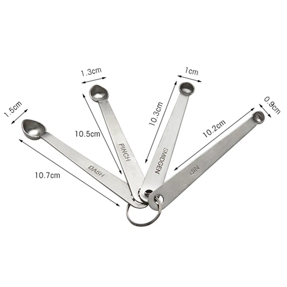 New Arrival 4Pcs Stainless Steel Spice Measuring Spoons Baking Spoon Kitchen Cooker Tools Hot Sale bilancia da cucina2018
New Arrival 4Pcs Stainless Steel Spice Measuring Spoons Baking Spoon Kitchen Cooker Tools Hot Sale bilancia da cucina2018