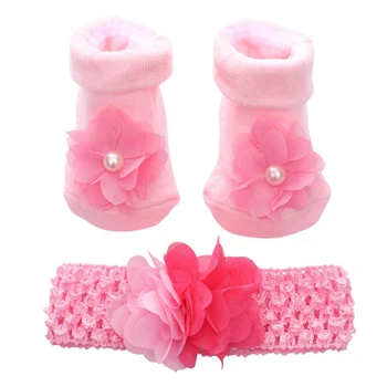Casual Newborn Baby Girl Chiffon Mesh Non-Slip Cotton Socks And Headband Set Kids Mesh Chiffon Sets 
Casual Newborn Baby Girl Chiffon Mesh Non-Slip Cotton Socks And Headband Set Kids Mesh Chiffon Sets