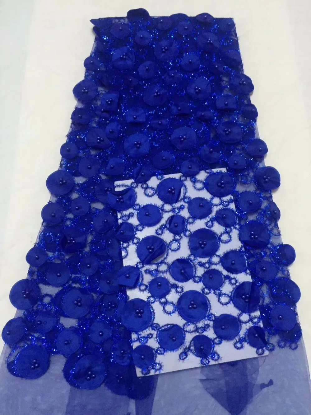 2018 High Quality African Lace Fabrics/French Net Embroidery Royal Blue Applique Tulle Lace Fabric For Beaded Wedding Dress
2018 High Quality African Lace Fabrics/French Net Embroidery Royal Blue Applique Tulle Lace Fabric For Beaded Wedding Dress