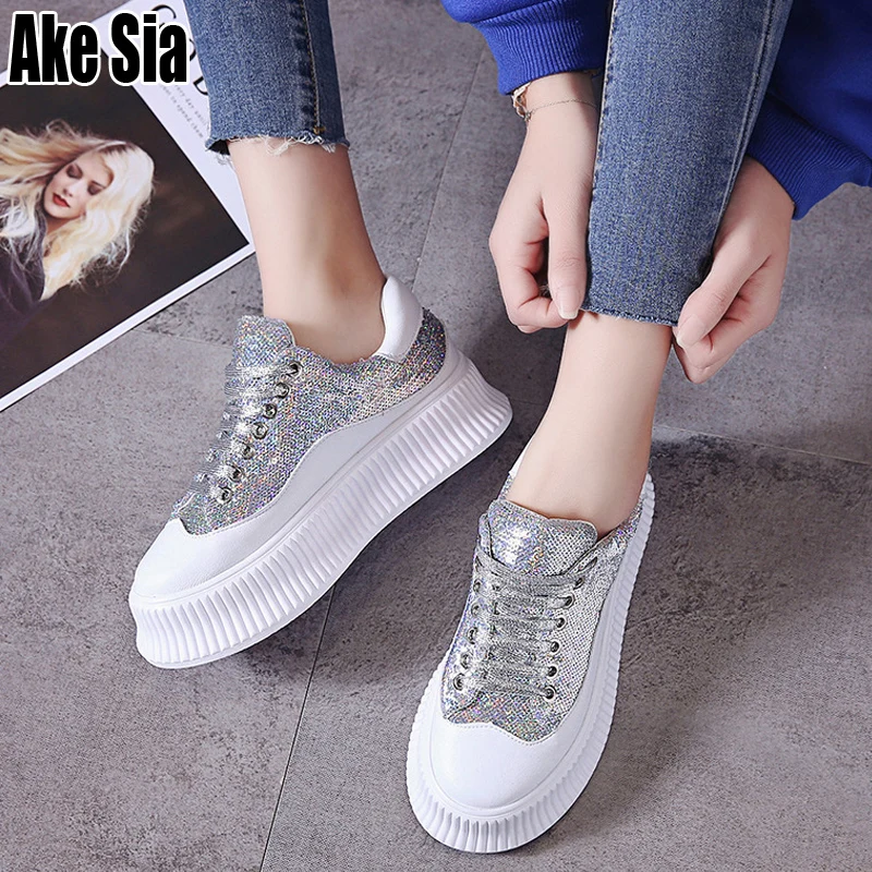 Female Women Leisure Mujer Lady Lace-Up Plimsolls Chaussures Slugged Bottom Flange Soled Walking Heighten Flat Casual Shoes A466
Female Women Leisure Mujer Lady Lace-Up Plimsolls Chaussures Slugged Bottom Flange Soled Walking Heighten Flat Casual Shoes A466