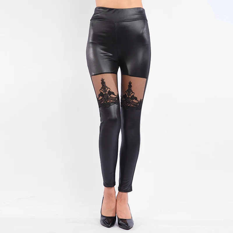 2018 Ladies' gothic lace leggings girl evening punk lolita Floral mesh and fake leather pants High Elastic Sexy Slimwork Pants
2018 Ladies' gothic lace leggings girl evening punk lolita Floral mesh and fake leather pants High Elastic Sexy Slimwork Pants